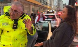 Samsun'da korsan taksi denetimde ilginç anlar! "Döner almaya geldim"