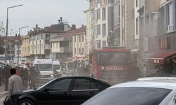 Samsun'da market deposunda korku dolu anlar