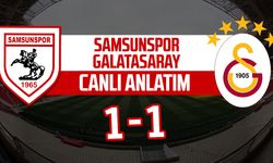 Samsunspor - Galatasaray maçı canlı anlatım: 1-1
