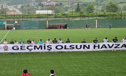 Samsun’da sahada dayanışma mesajı