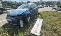 Samsun Şehir Hastanesi Kavşağı'nda kaza! 2 yaralı