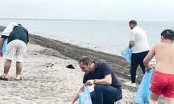 Samsun'da çevre gönüllülerinden örnek davranış!