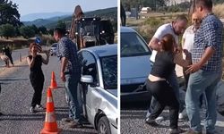 Arabanın halini görünce kocasına beddualar yağdırdı!