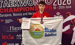 İlkadımlı sporcu Avrupa'da bronz madalya kazandı