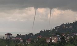 Karadeniz'de hortum paniği! 3 ilçeden görüldü