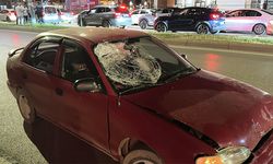 Samsun Atakum'da motosiklet ile otomobil çarpıştı!