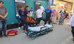 Samsun Mecidiye Caddesi'nde hareketli dakikalar! Hamile kadın fenalaştı