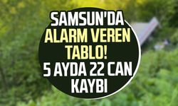 Samsun'da alarm veren tablo! 5 ayda 22 can kaybı
