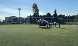 Samsun'da ambulans helikopter zamanla yarıştı!