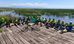 Samsun'da doğa için pedal çevirdiler