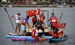 Samsun'da milli maç heyecanı denize taşındı!