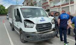 Samsun’da kamyonet otomobile çarptı: 1 yaralı