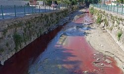 Samsun'da kırmızıya dönen dere ekipleri harekete geçirdi!