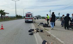 Samsun'da makam aracı bisikletliye çarptı!