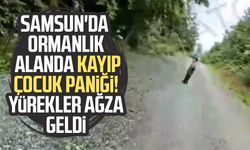 Samsun'da ormanlık alanda kayıp çocuk paniği!