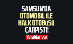 Samsun'da otomobil ile halk otobüsü çarpıştı: 7 yaralı