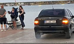 Samsun'da sahilde pes dedirten görüntü!