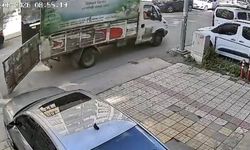 Samsun'da tehlikeli anlar kamerada