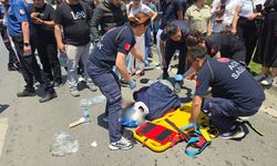 Samsun'da yaya geçidinde feci kaza! Zeytinleri yola savruldu