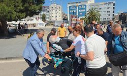 Samsun'da yaya geçidinde korkutan kaza! Dizi kırıldı