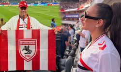 Samsunspor yönetiminden A Milli Takım'a tribünden destek