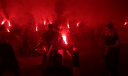 Samsunspor'un 61. yılında meşaleler geceyi aydınlattı!