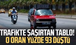 Trafikte şaşırtan tablo! O oran yüzde 93 düştü