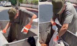 Ünlü şarkıcı Çelik Samsun sokaklarında çöplerden atık topladı