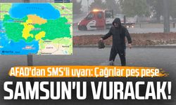 AFAD'dan SMS'li uyarı! Samsun'da 'turuncu' kodlu alarm