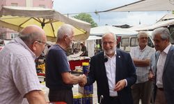Terme'de esnaf anlattı, SP Samsun Milletvekili Mehmet Karaman dinledi
