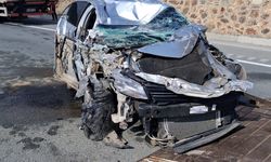 Gümüşhane'de tünel çıkışında feci kaza!