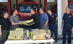 Havza'da selde görev yapan itfaiyecilere anlamlı jest