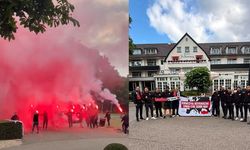 Hollanda'da Samsunspor'a görkemli karşılama