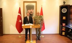 Samsun Valisi Orhan Tavlı'dan, Garnizon Komutanı Davut Ala'ya ziyaret