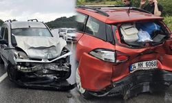 Samsun'da feci kaza! İki araç çarpıştı