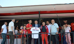 Samsunspor tırı Havza'da taraftarlarla buluştu