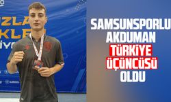 Samsunsporlu Utkan Akduman Türkiye üçüncüsü oldu