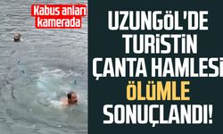 Uzungöl'de turistin çanta hamlesi ölümle sonuçlandı! Kabus anları kamerada
