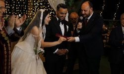 Samsun'da görkemli nikah! Ahmet Efe Şişman ile Hilal Kayhan dünyaevine girdi