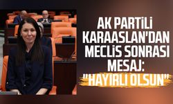 AK Partili Çiğdem Karaaslan'dan Meclis sonrası mesaj: "Hayırlı olsun"