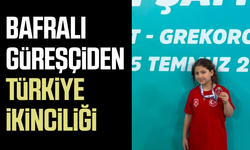 Bafralı güreşçi Yağmur Buğlem Yılmaz Türkiye ikincisi
