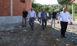 Canik Hilaltepe’de yol ve kanal çalışması hazırlığı