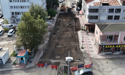 Canik’te iki caddede yol çalışmaları sürüyor