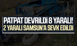 Feci patpat kazası! Ağır yaralı 2 kişi Samsun’a sevk edildi