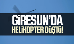 Giresun’da helikopter düştü iddiası! Valilikten açıklama