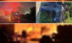 Samsun'da korku dolu 4 saat! Depo alev alev yandı