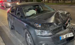 Samsun’da otomobil hafif ticari araca çarptı!