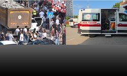 Samsun’da korkutan kaza! Otomobil arada sıkıştı