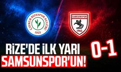 Rize'de ilk yarı Samsunspor'un! 0-1