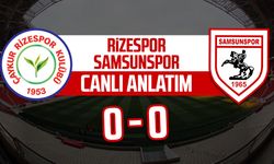 Çaykur Rizespor - Samsunspor maçı canlı anlatımı
